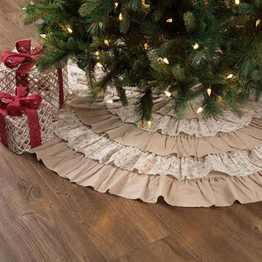 Carol Christmas Tree Skirt 55 VHC Brands - The Fox Decor
